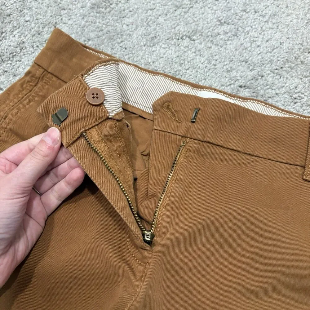 J. Crew 4” Stretch Chino Shorts Honey Brown Size 4
